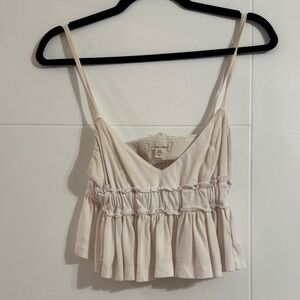 Silence + Noise Ivory Camisole Backless Top